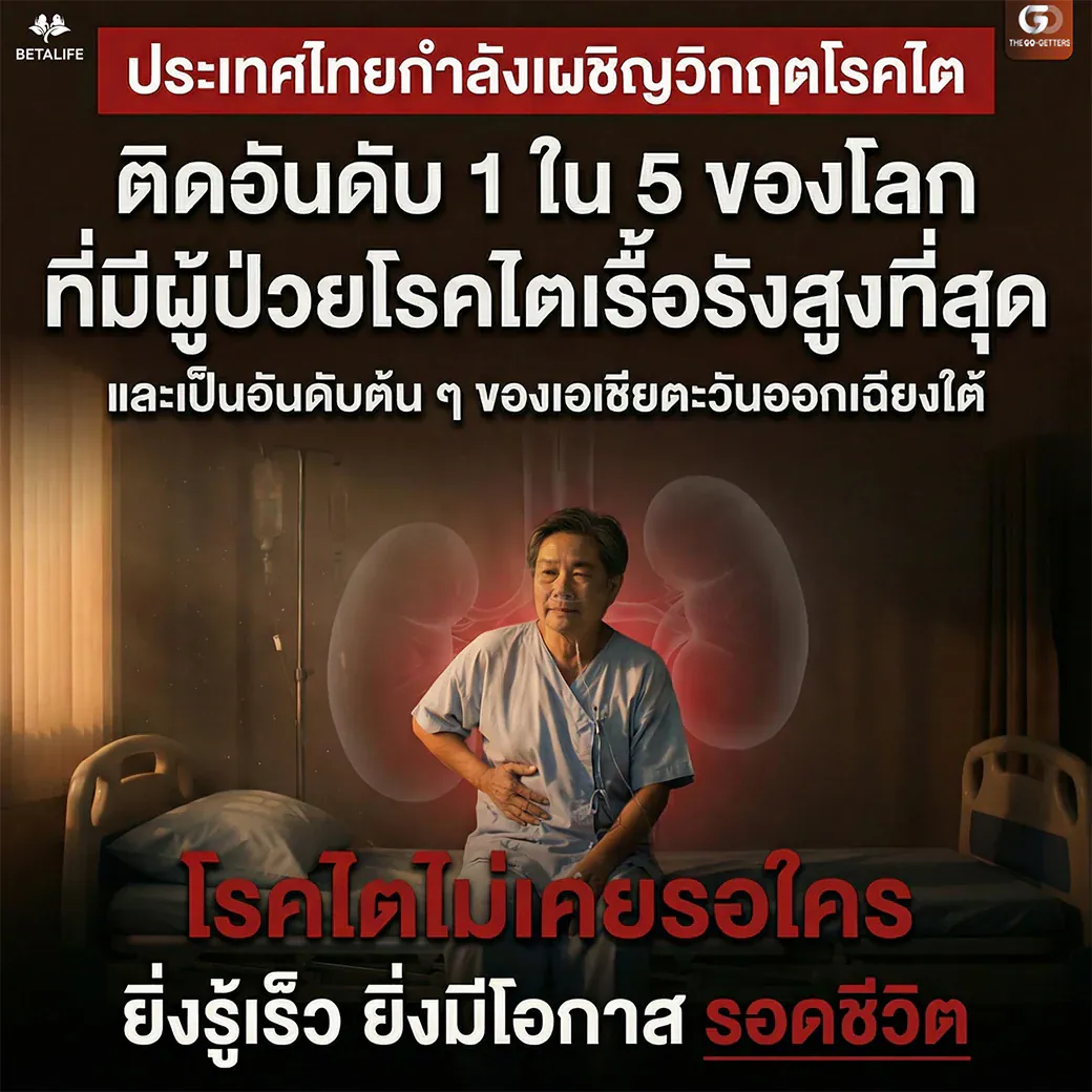 อินโฟกราฟิก สถานการณ์สุขภาพไตในประเทศไทย